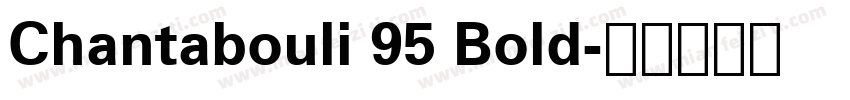 Chantabouli 95 Bold字体转换